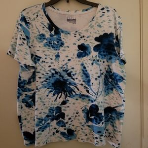 Colorful, floral T-shirt